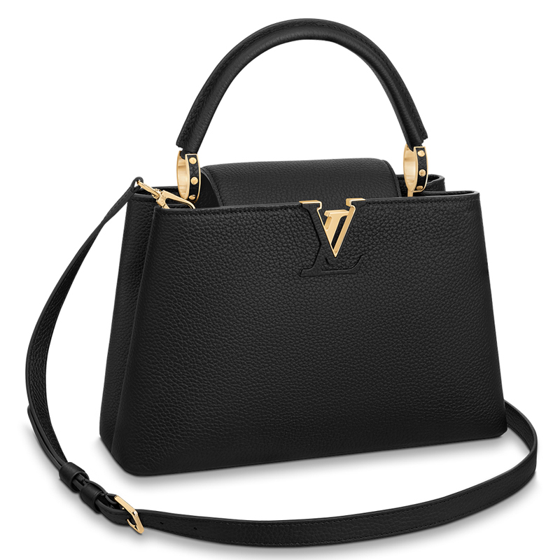 Louis Vuitton CAPUCINES MM  Handbag M42259 Black